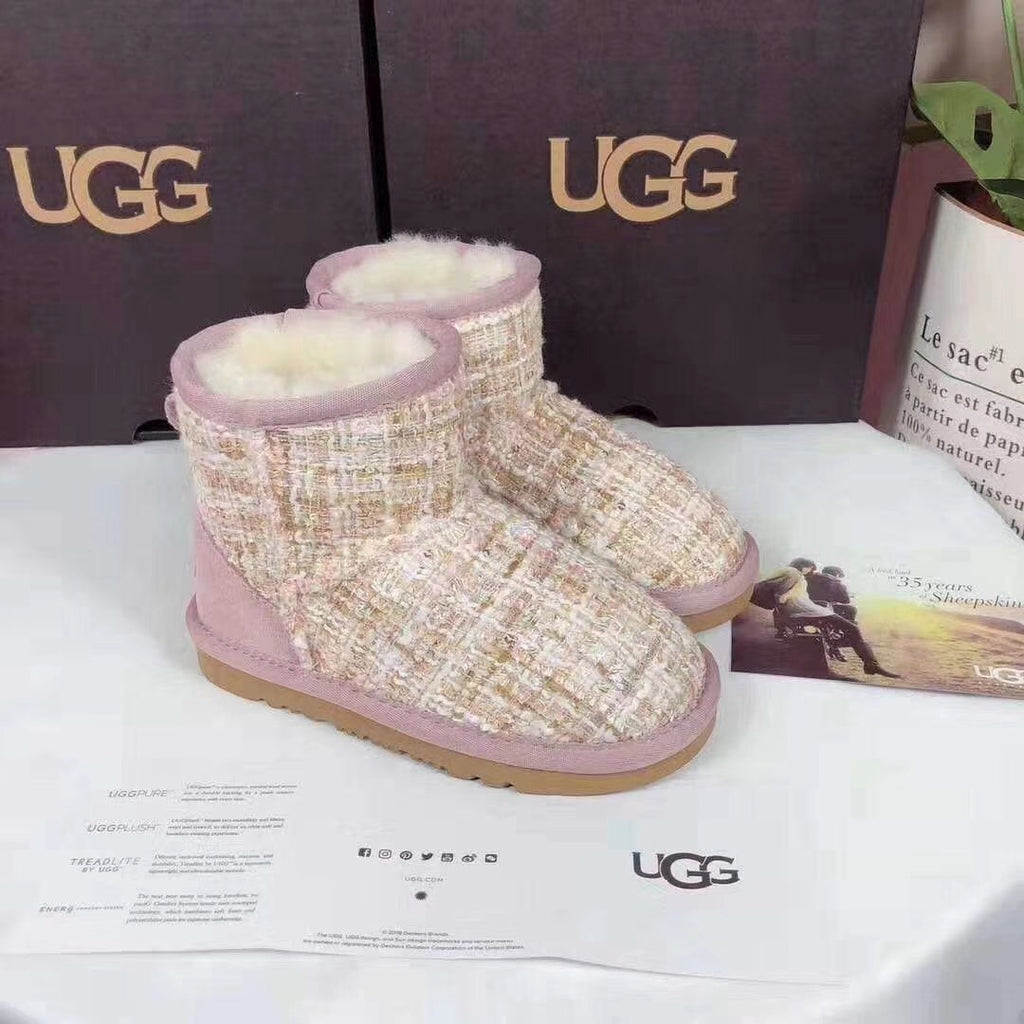 Kids' Chic Snow Boots in Xiangfeng Pink | Style 5854