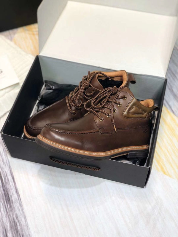 Chocolate Brown Leather Shoes | 0726-1