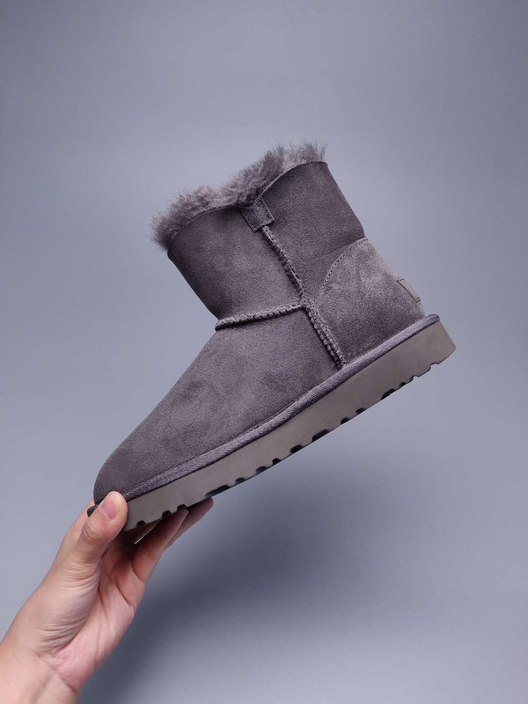 Gray Side-Zip Ankle Boots | 2481