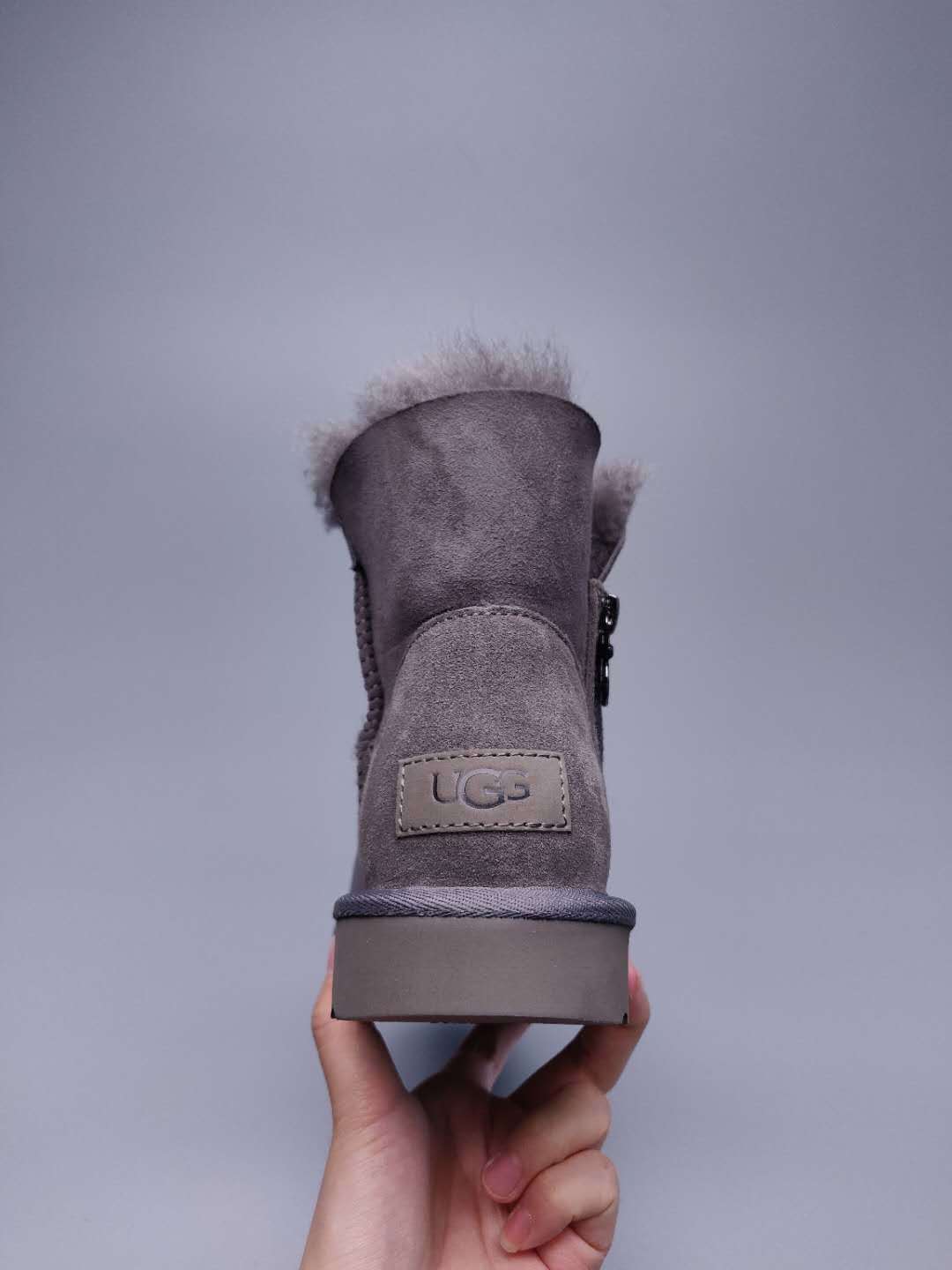 Gray Side-Zip Ankle Boots | 2481
