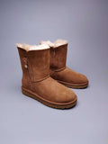 Chestnut Side-Zip Mid-Calf Boots | 2480
