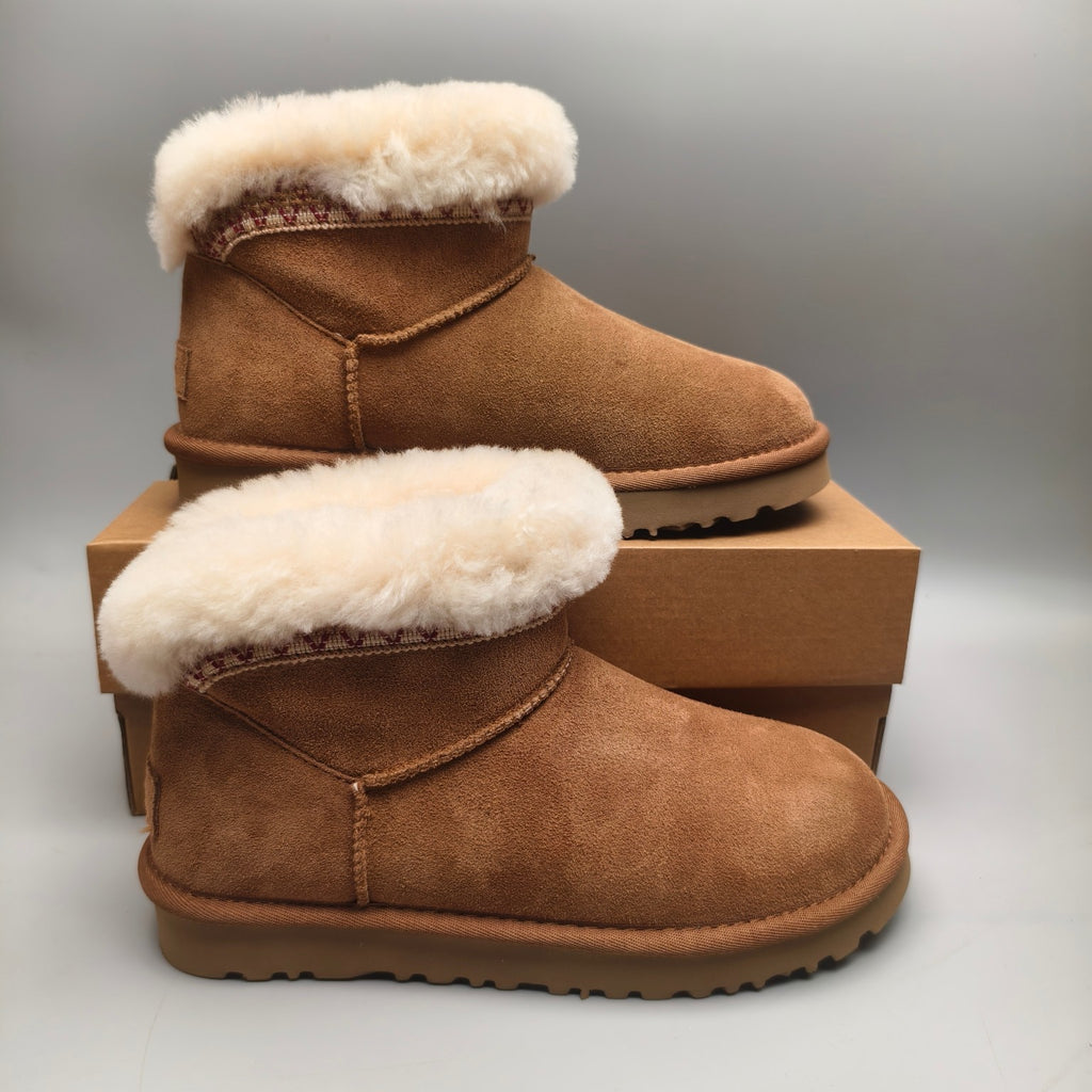 Chestnut Folk-Inspired Low-Top Casual Shoes | 4496