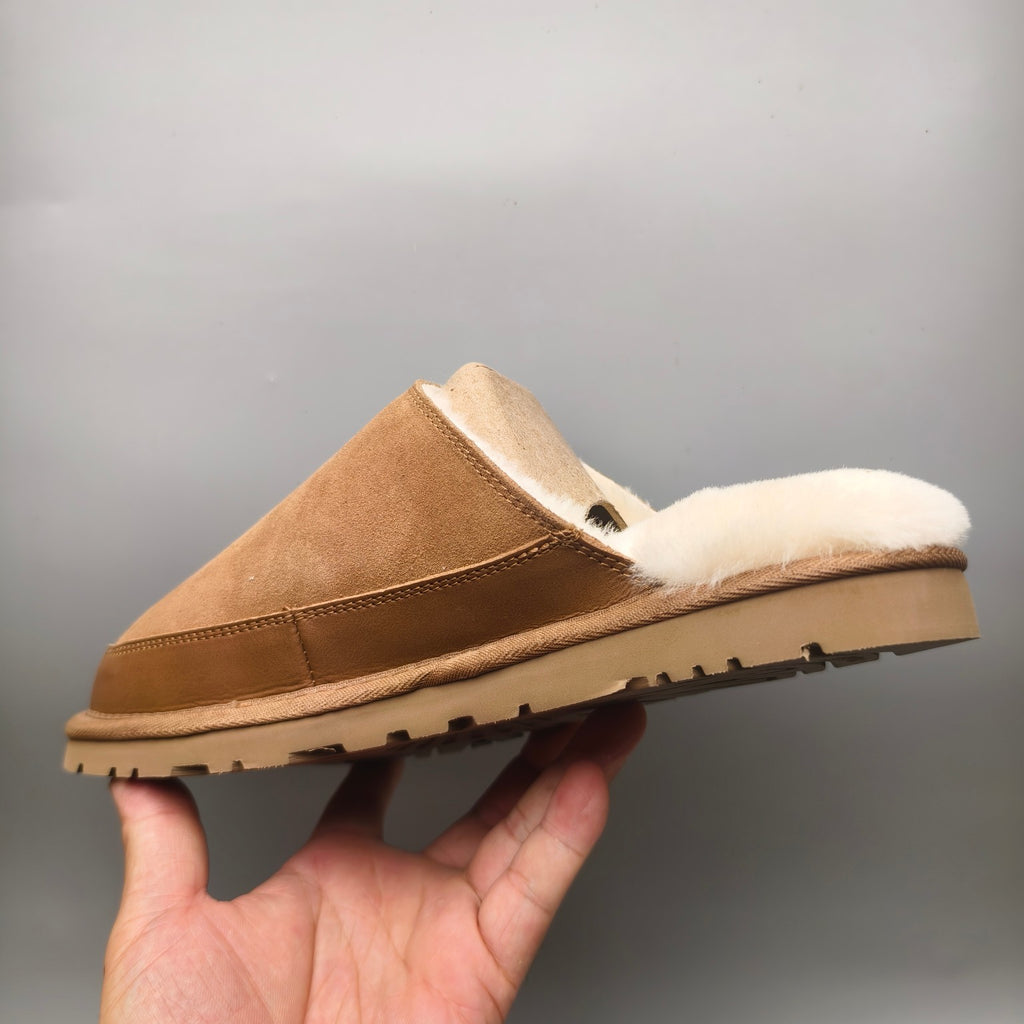 Men's Chestnut Ultra-Lightweight Fluffy Casual Slippers | 4585
