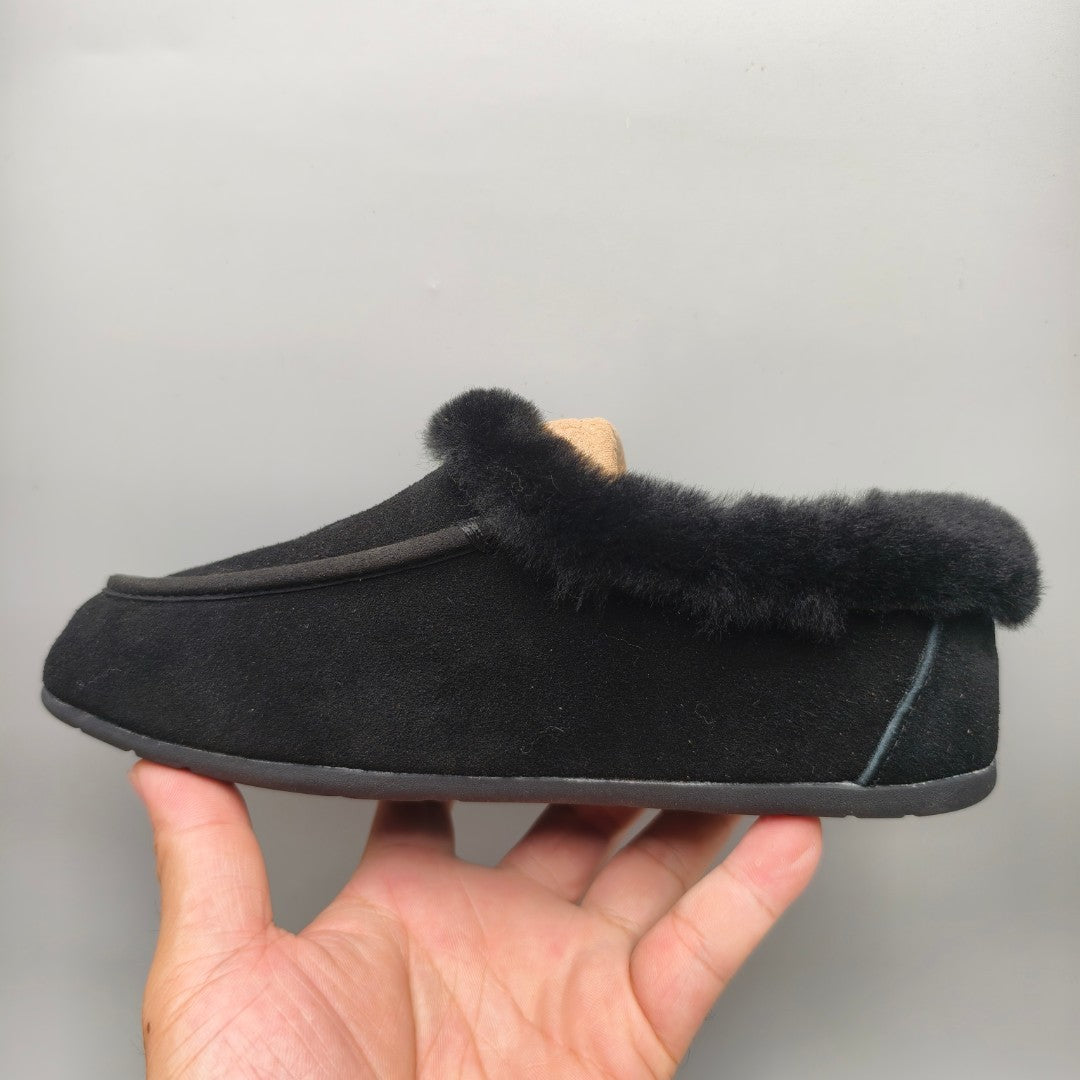 Black Slip-On Casual House Shoes | 1391