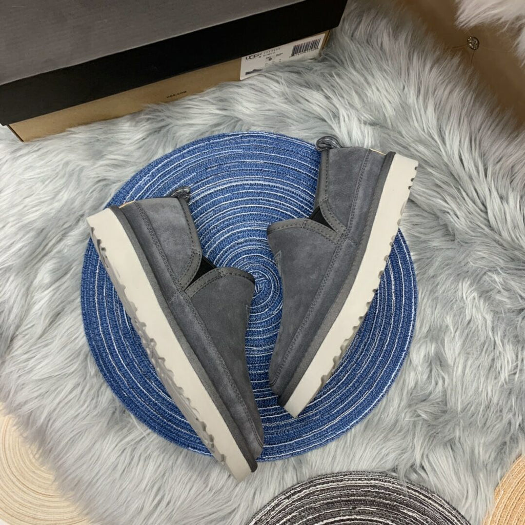 Men's Gray Low-Top Slip-On Shoes | 3455