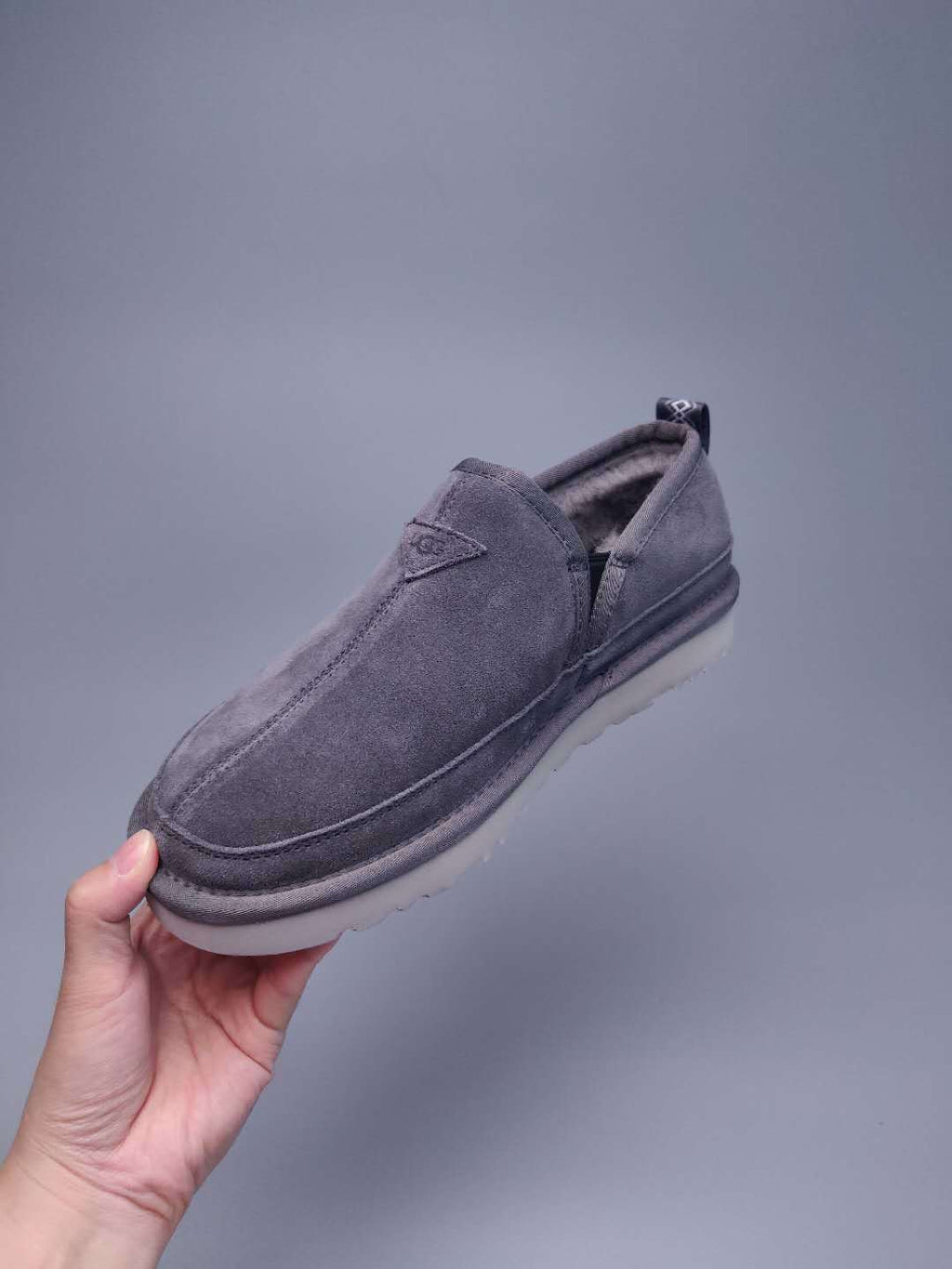 Men's Gray Low-Top Slip-On Shoes | 3455