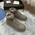 Men's Gray Lace-Up Casual Shoes | 2991