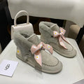 Gray Daisy Chain & Ribbon Detail Shoes | Style 7888