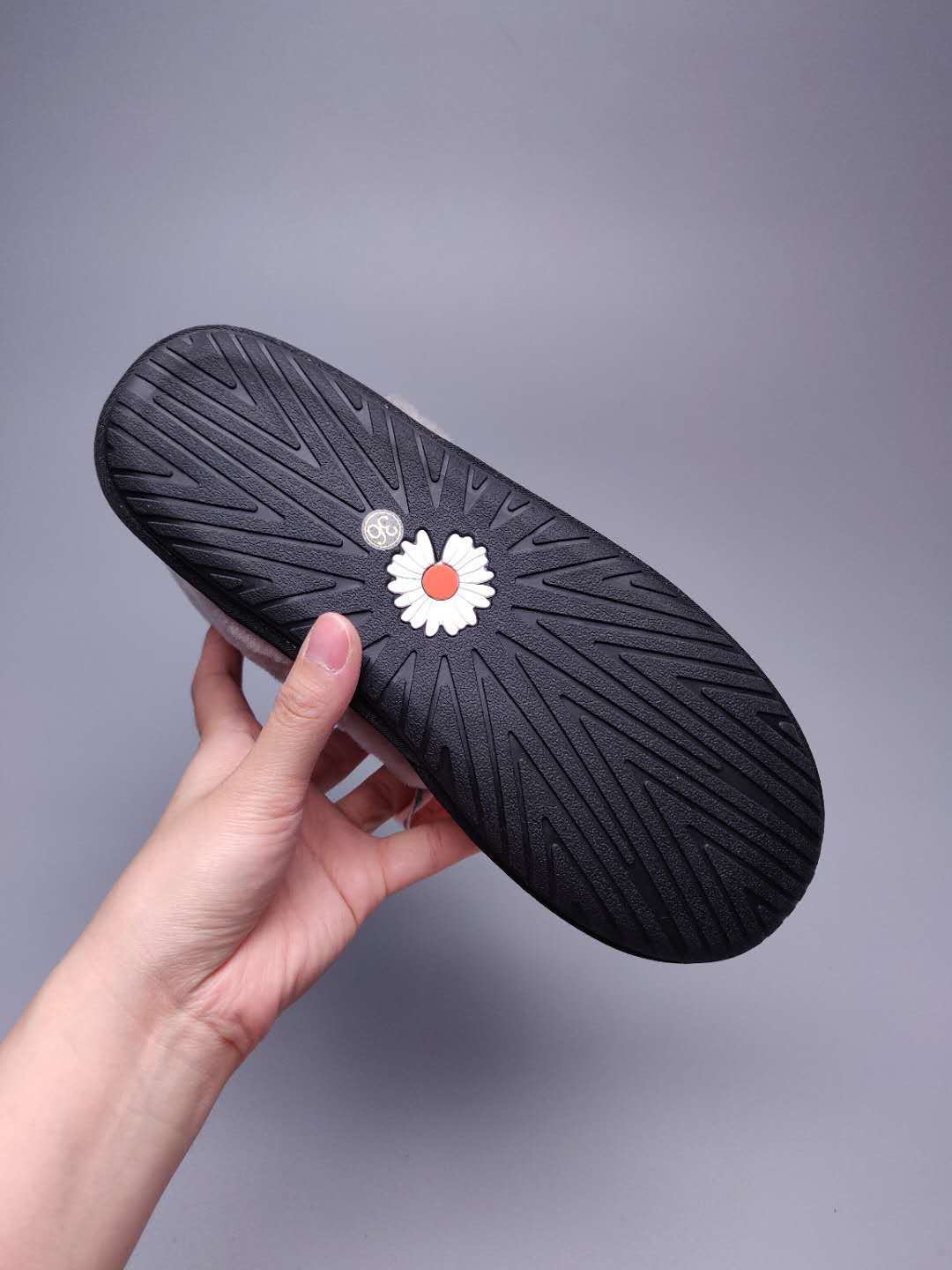 Black Daisy Chain & Ribbon Detail Shoes | Style 7888