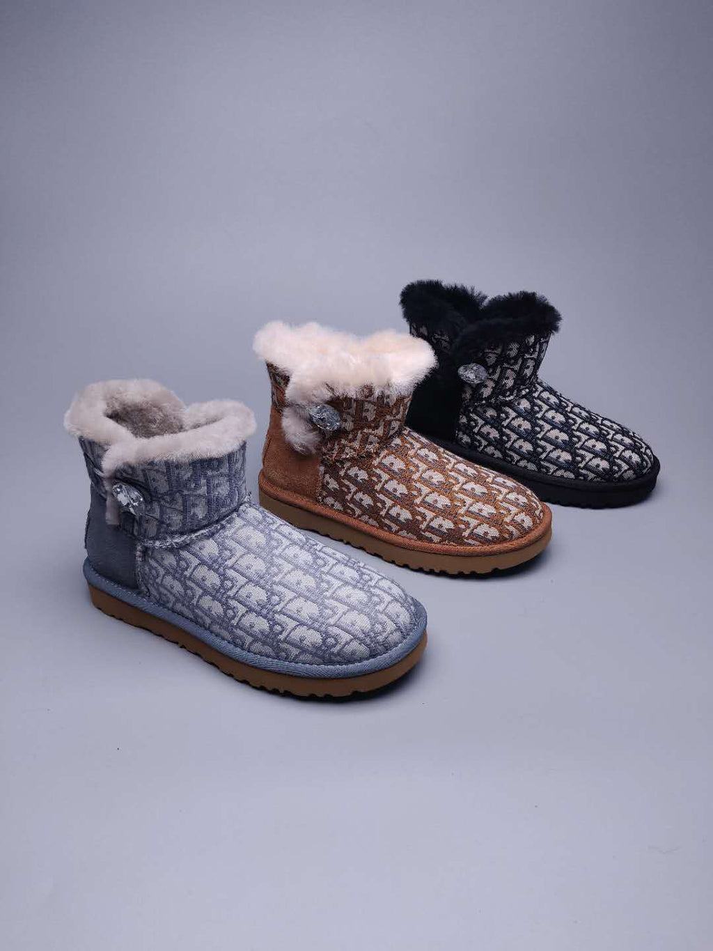 Chestnut Fabric-Texture Shoes | Style 6554