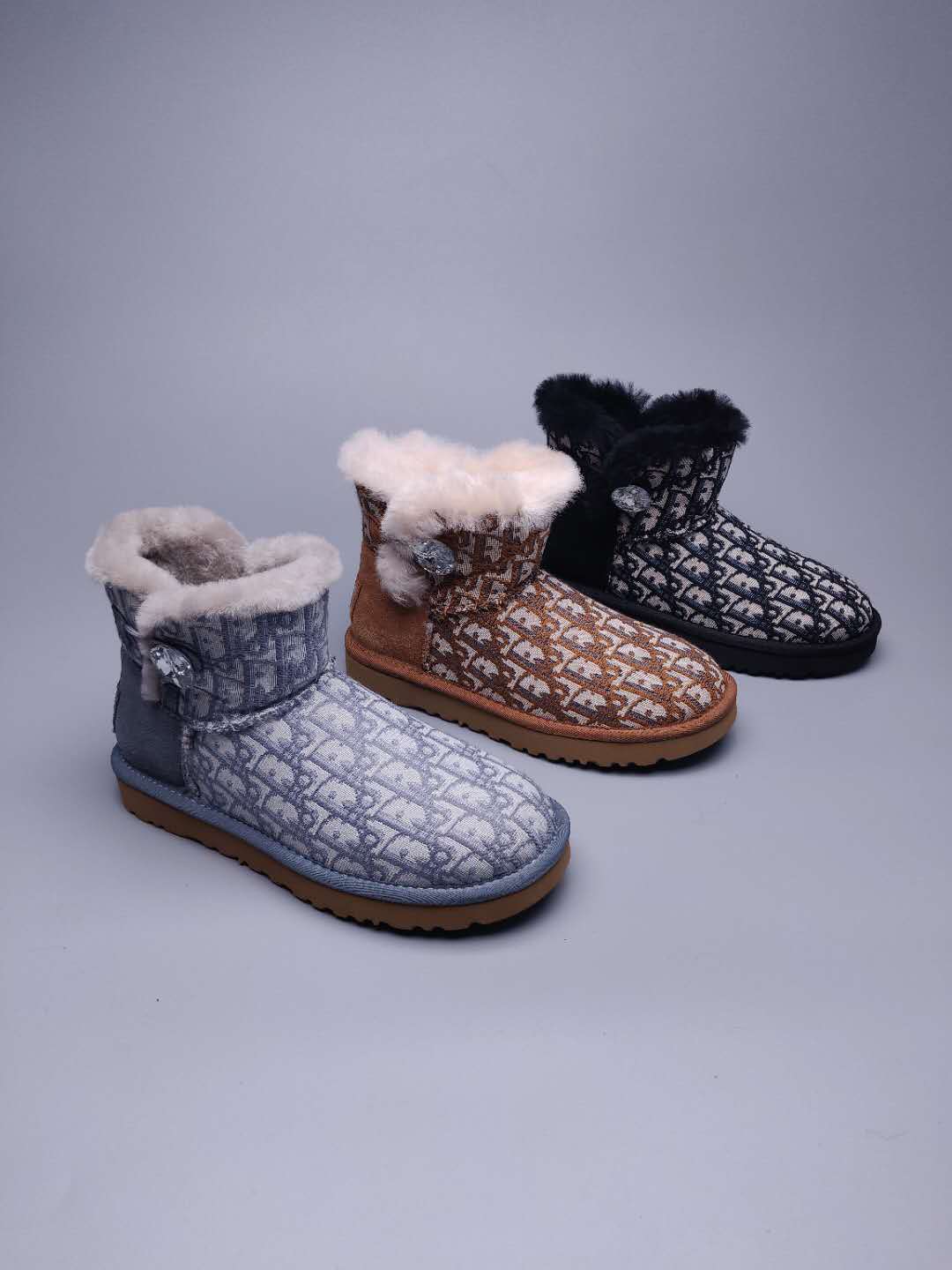 Chestnut Fabric-Texture Shoes | Style 6554