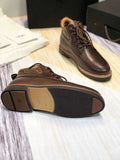 Chocolate Brown Leather Shoes | 0726-1