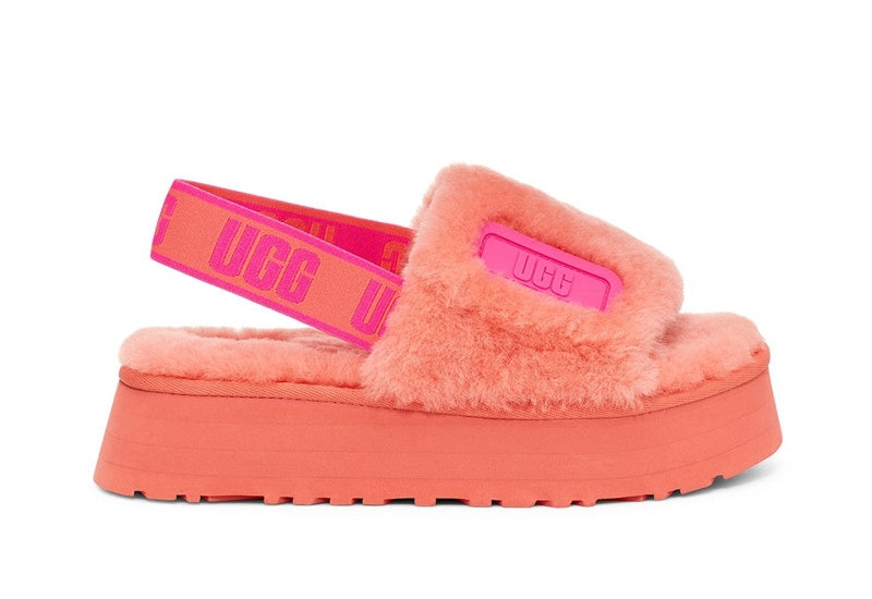 Coral Red Disco-Inspired Sandals | 2258