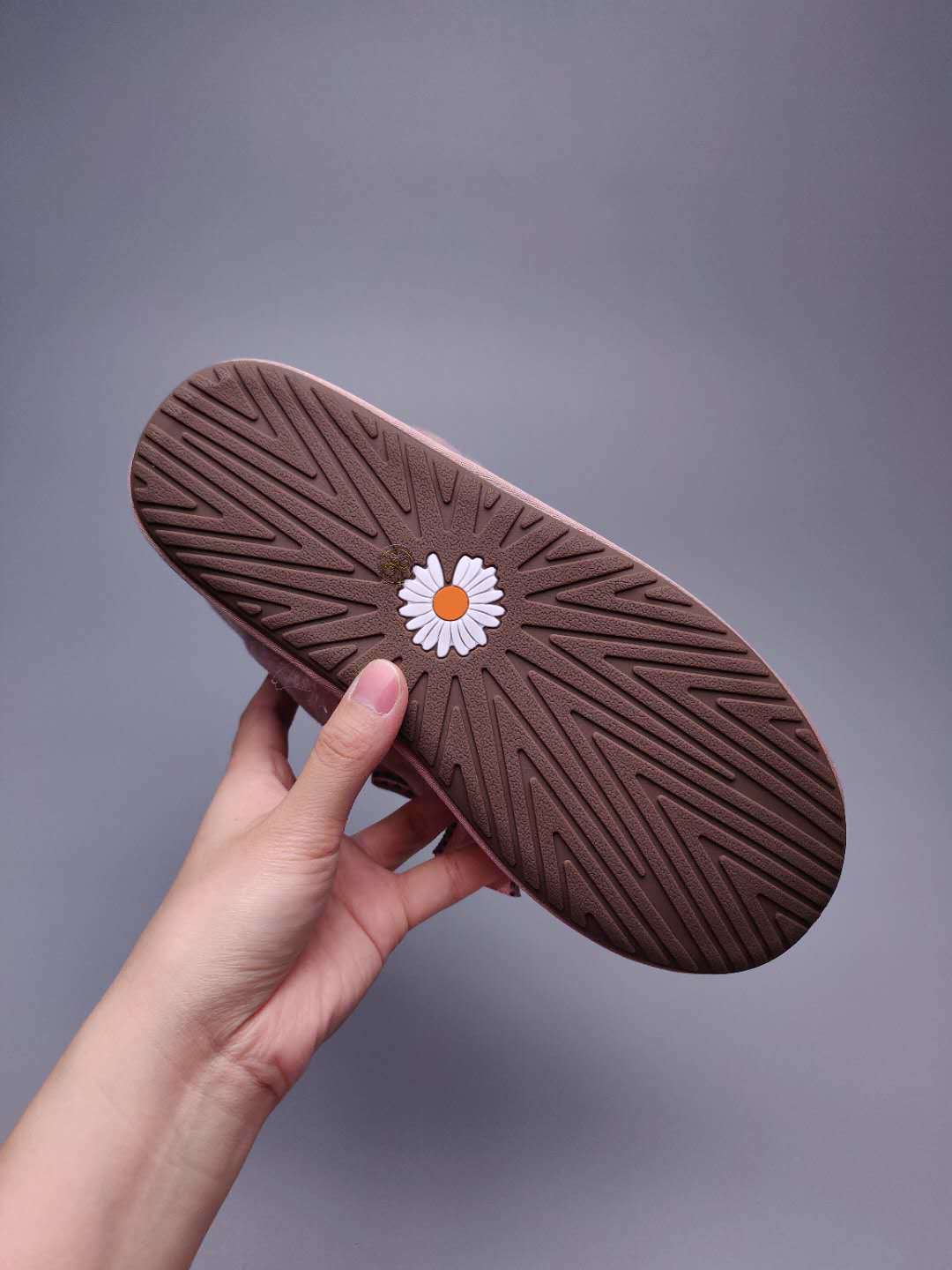 Dusk Pink Daisy Chain & Ribbon Detail Shoes | Style 7888