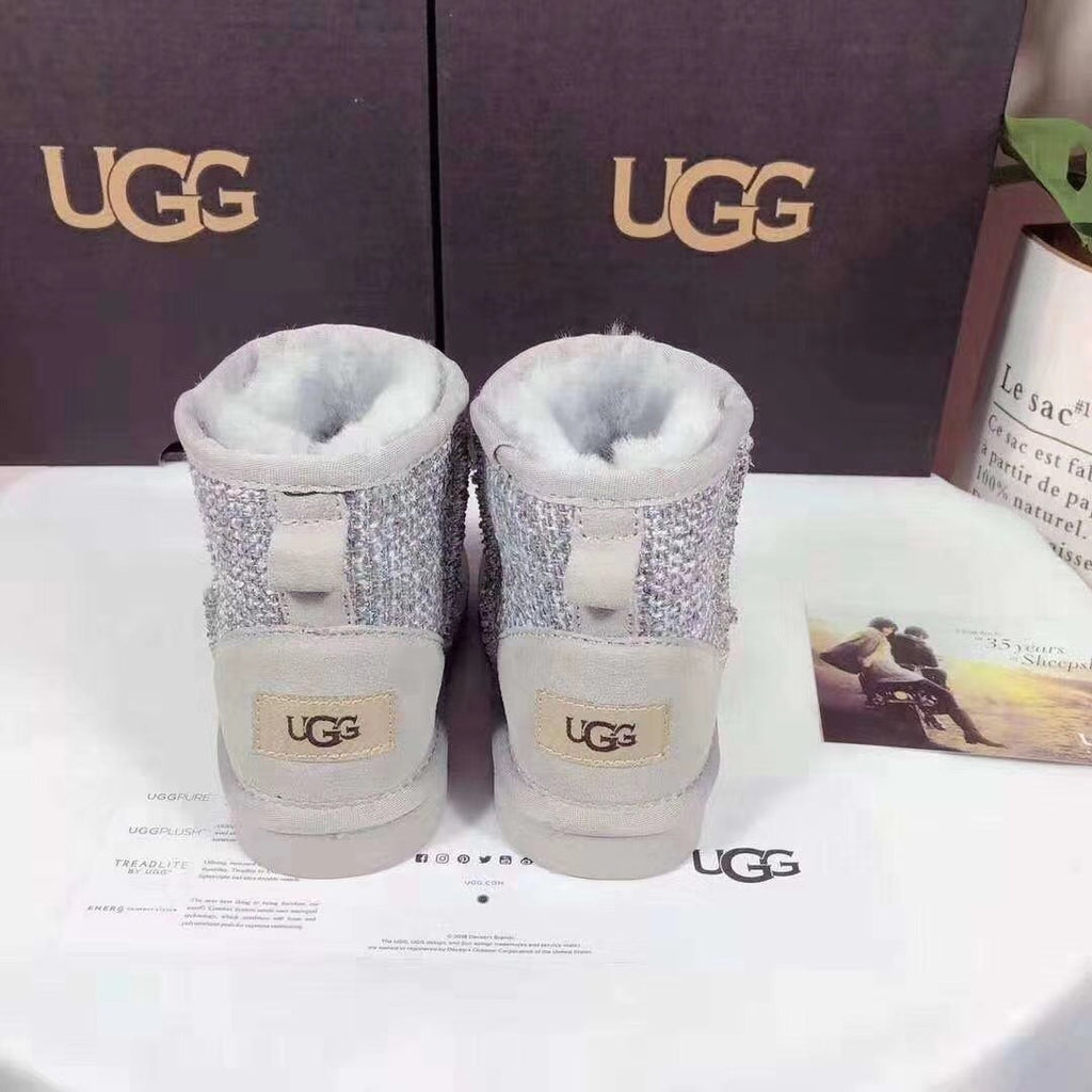 Kids' Chic Snow Boots in Xiangfeng Gray | Style 5854