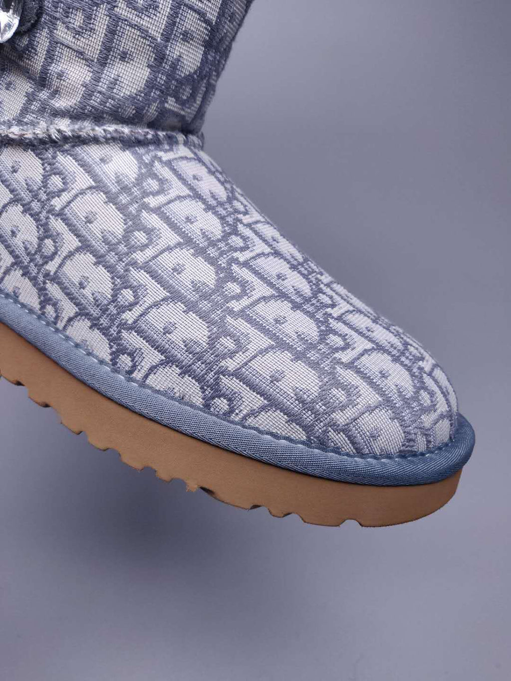 Gray Fabric-Texture Shoes | Style 6554