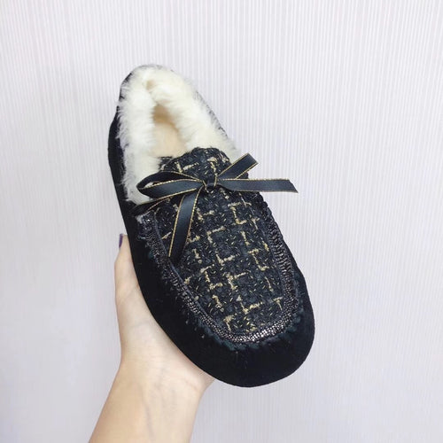 Black Chic Moccasin Loafers | Style 5623