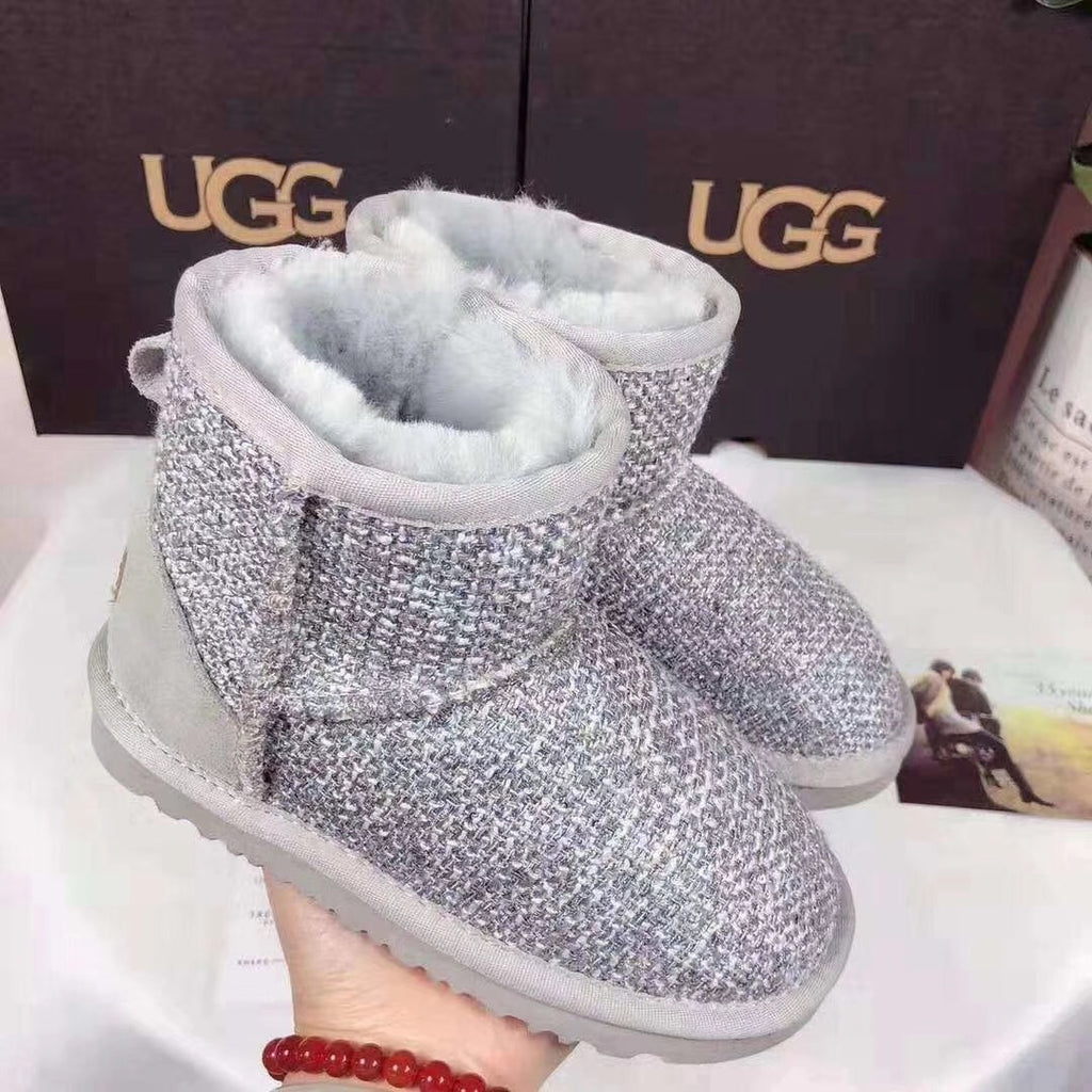 Kids' Chic Snow Boots in Xiangfeng Gray | Style 5854