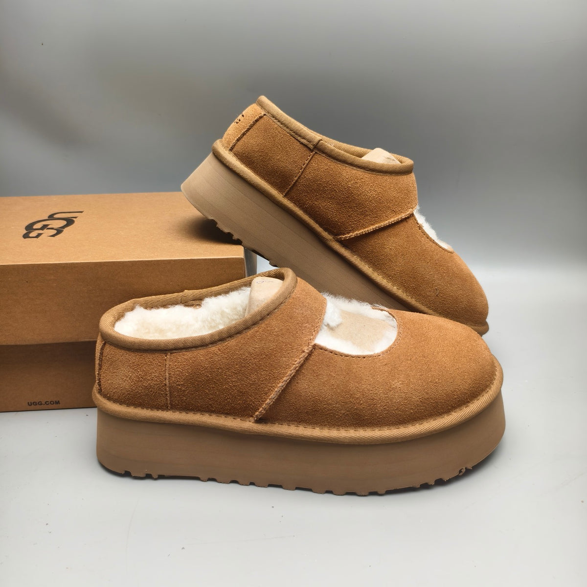 Chestnut Platform Mary Jane Fashion Shoes | Style 7612