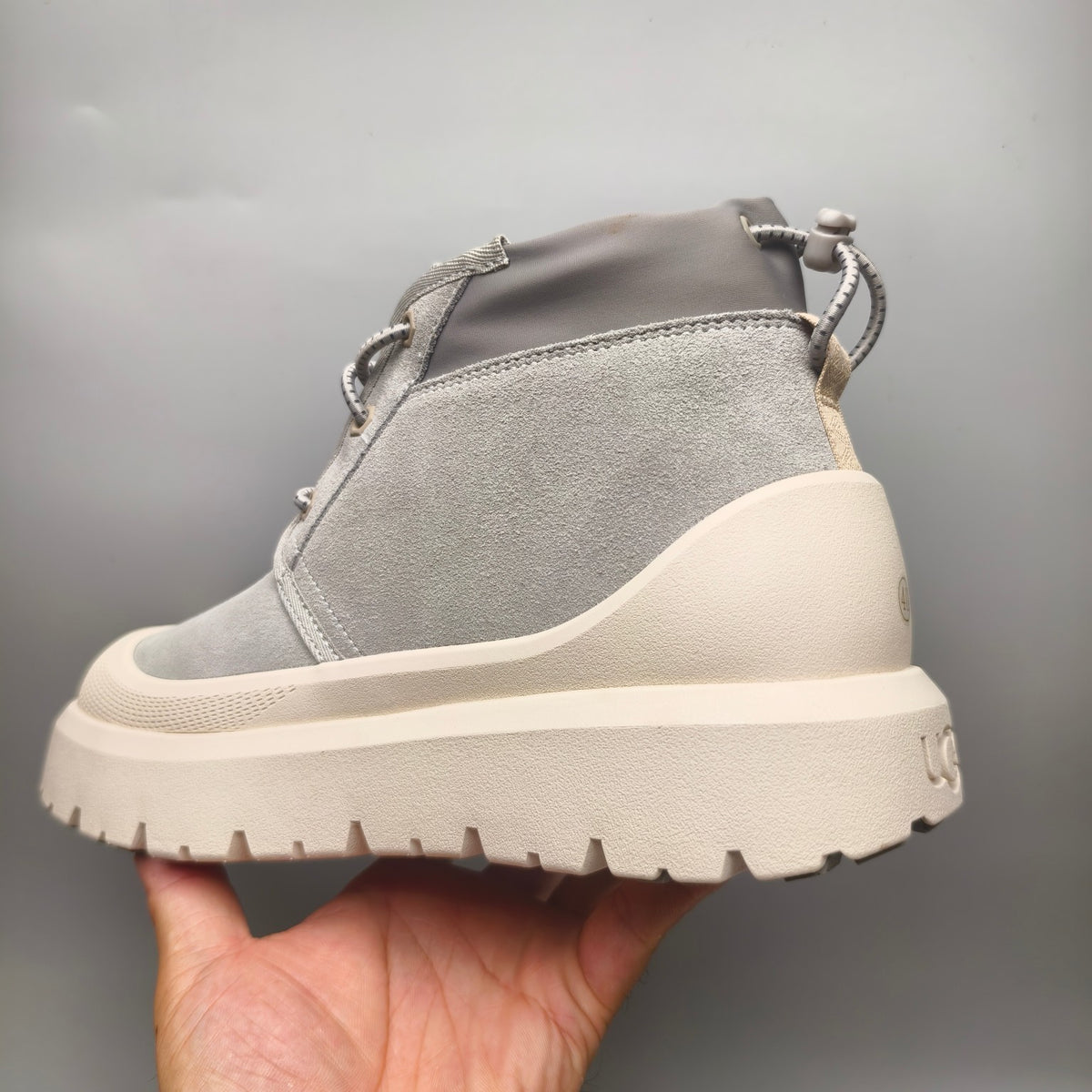 Light Gray High-Top Casual Shoes | 3991