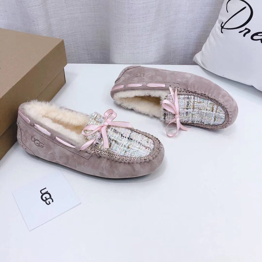 Dusk Pink Chic Moccasin Loafers | Style 5623