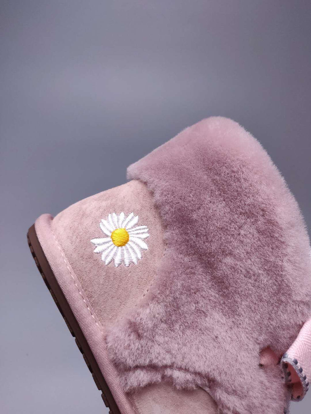 Dusk Pink Daisy Chain & Ribbon Detail Shoes | Style 7888