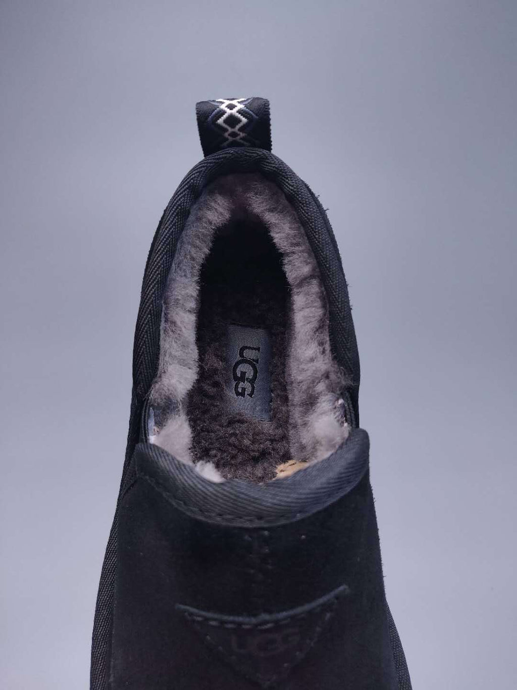 Men's Black Low-Top Slip-On Shoes | 3455