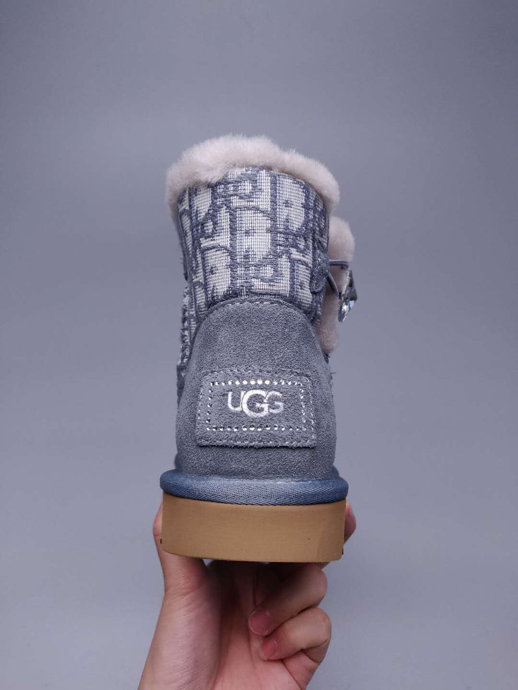 Gray Fabric-Texture Shoes | Style 6554