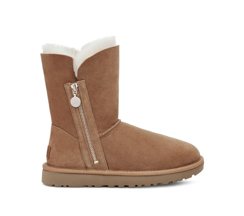 Chestnut Side-Zip Mid-Calf Boots | 2480