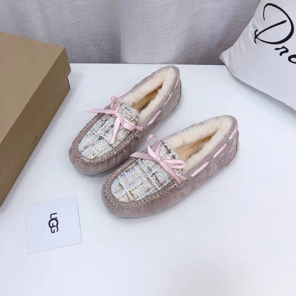 Dusk Pink Chic Moccasin Loafers | Style 5623