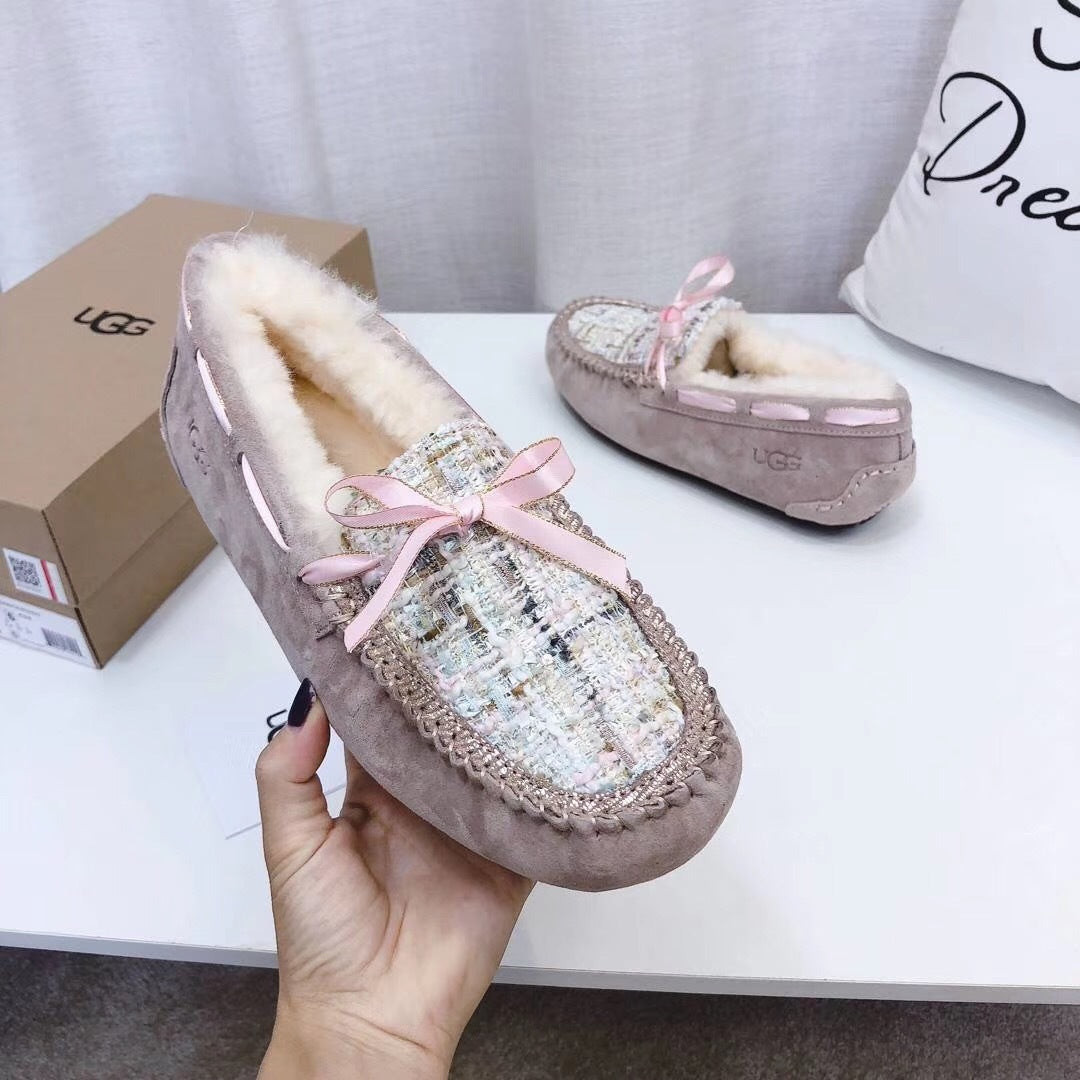 Dusk Pink Chic Moccasin Loafers | Style 5623