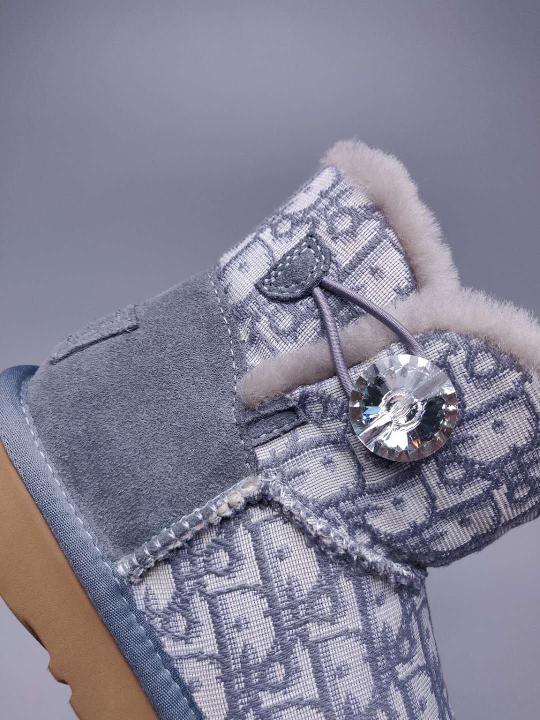 Gray Fabric-Texture Shoes | Style 6554