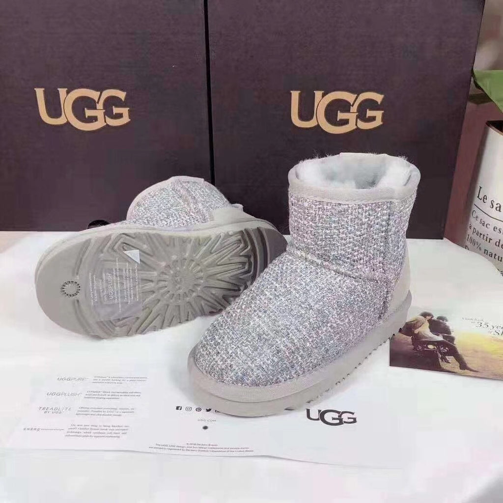 Kids' Chic Snow Boots in Xiangfeng Gray | Style 5854