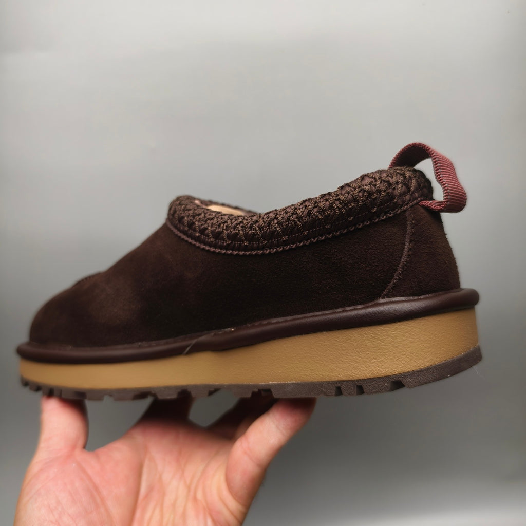 Chocolate Brown Folk-Inspired Unisex Casual Shoes | 1304