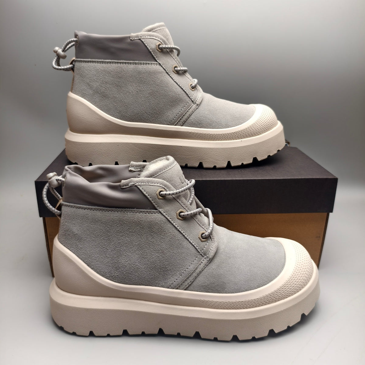 Light Gray High-Top Casual Shoes | 3991