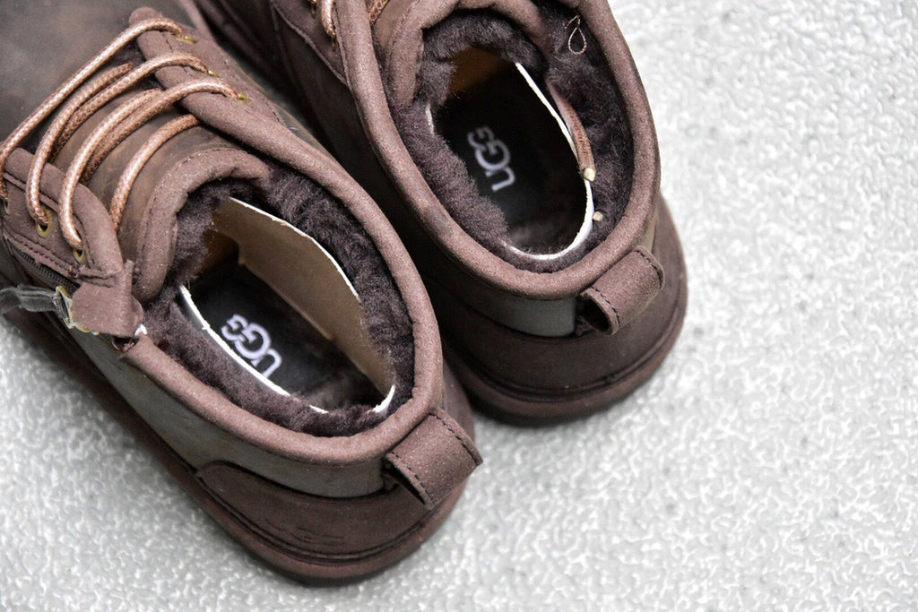 Men's Crazy Horse Leather Zip-Up Shoes | 3883