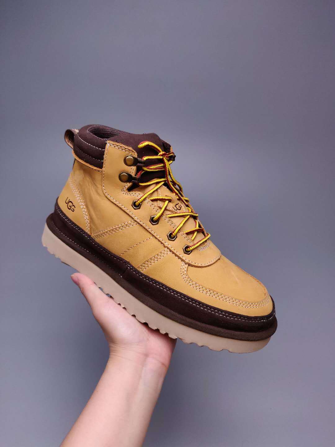 Men's Chestnut Lace-Up Casual Shoes | 2991