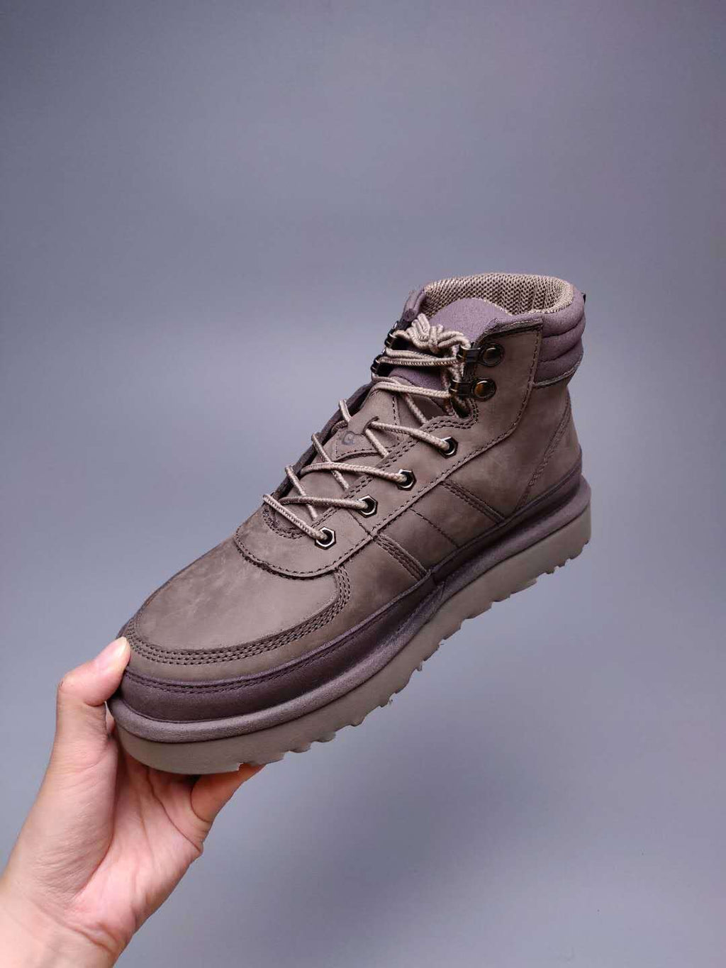 Men's Gray Lace-Up Casual Shoes | 2991