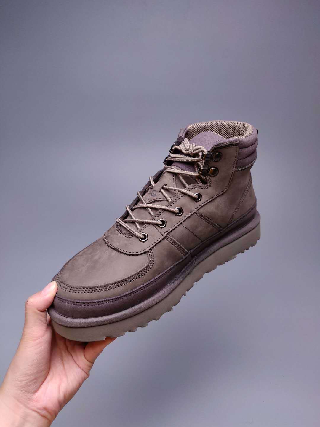 Men's Gray Lace-Up Casual Shoes | 2991