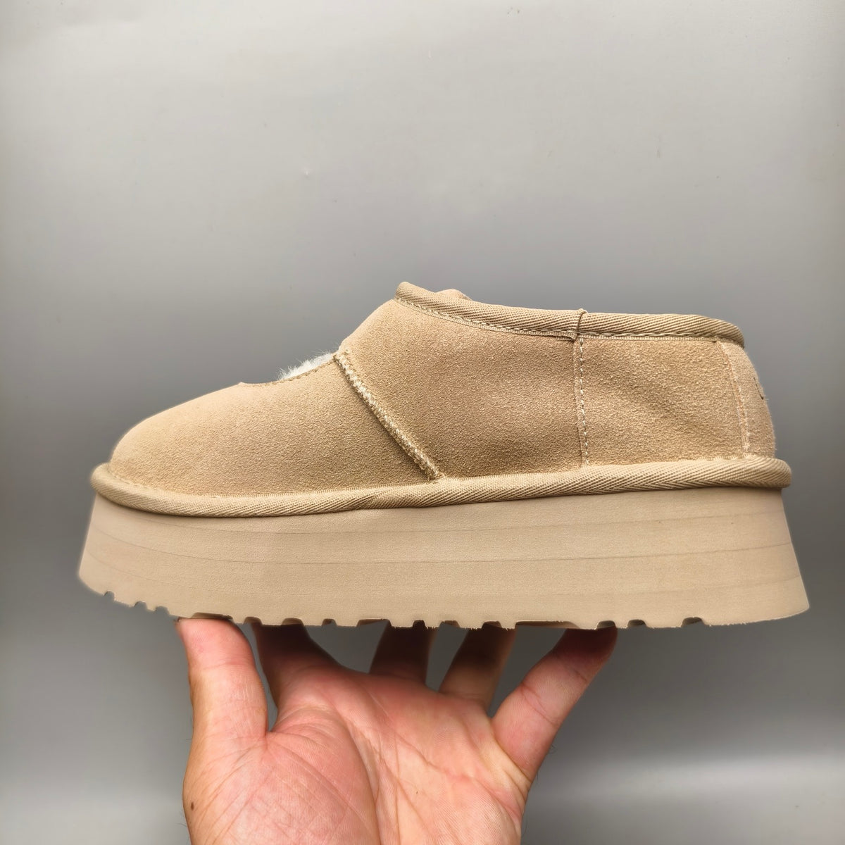 Sand Platform Mary Jane Fashion Shoes | Style 7612