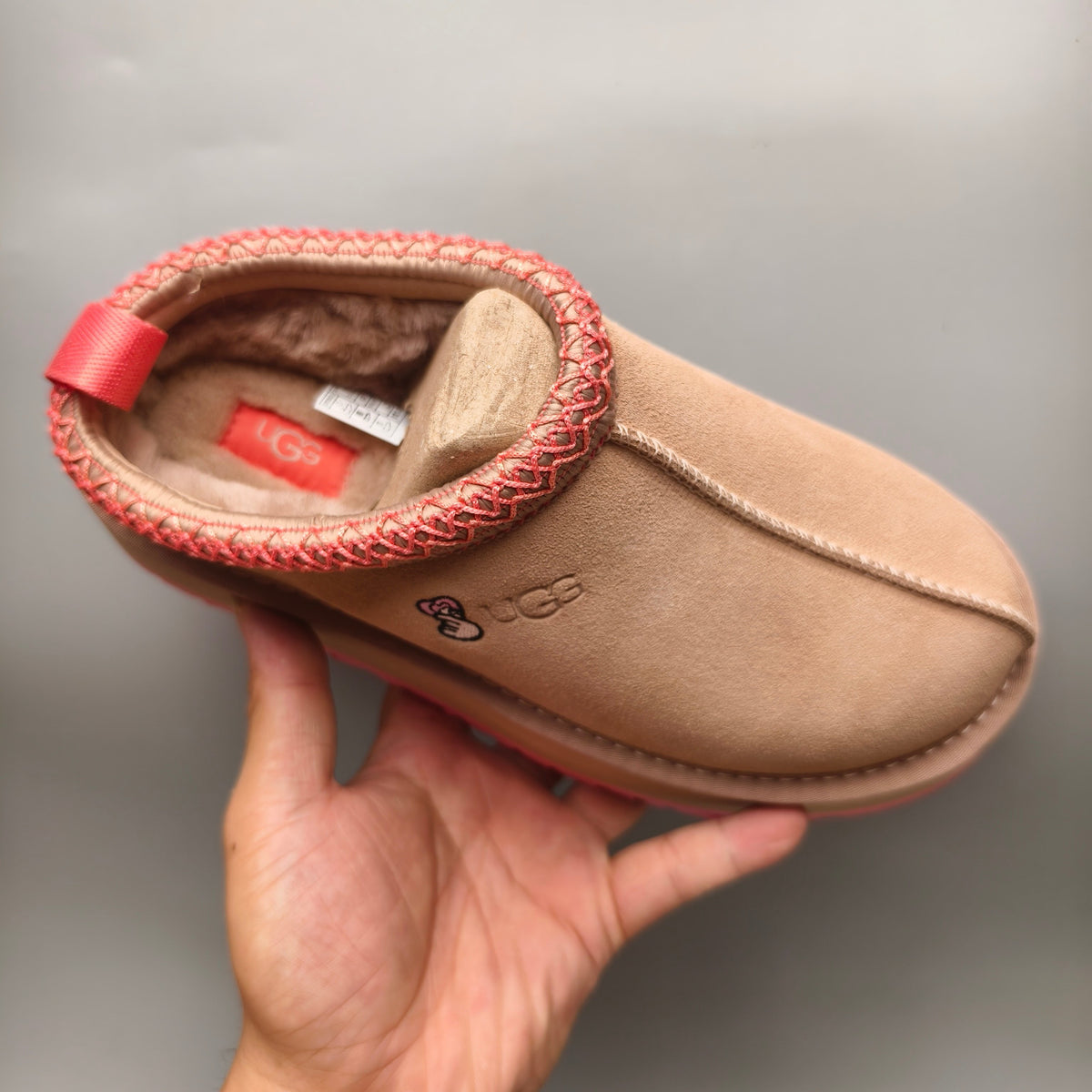 Pink Folk-Inspired Platform Casual Shoes | 2553 / 2130