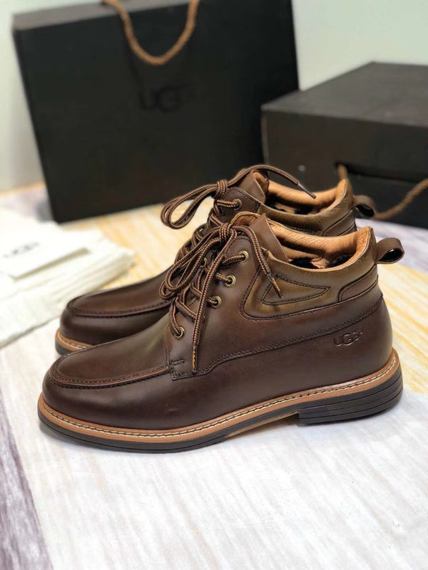 Chocolate Brown Leather Shoes | 0726-1