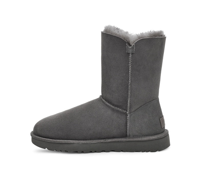 Gray Side-Zip Mid-Calf Boots | 2480