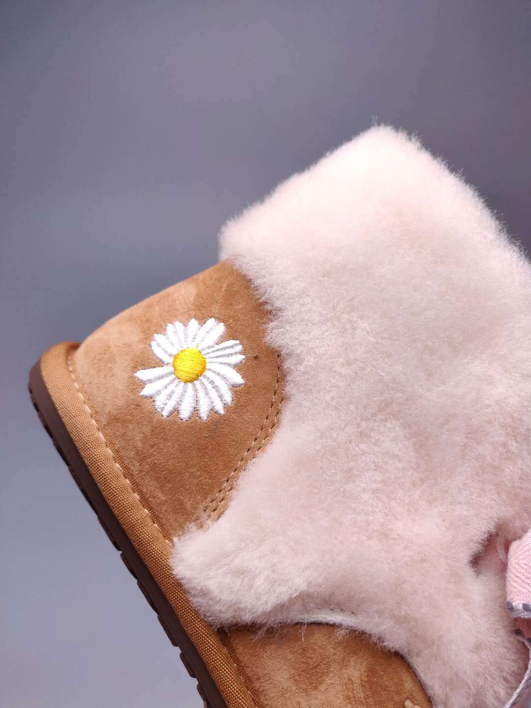Chestnut Daisy Chain & Ribbon Detail Shoes | Style 7888