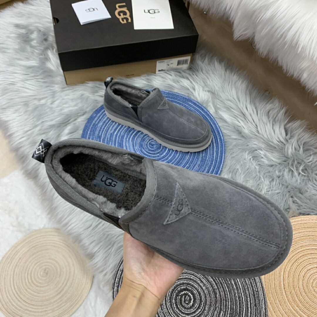 Men's Gray Low-Top Slip-On Shoes | 3455