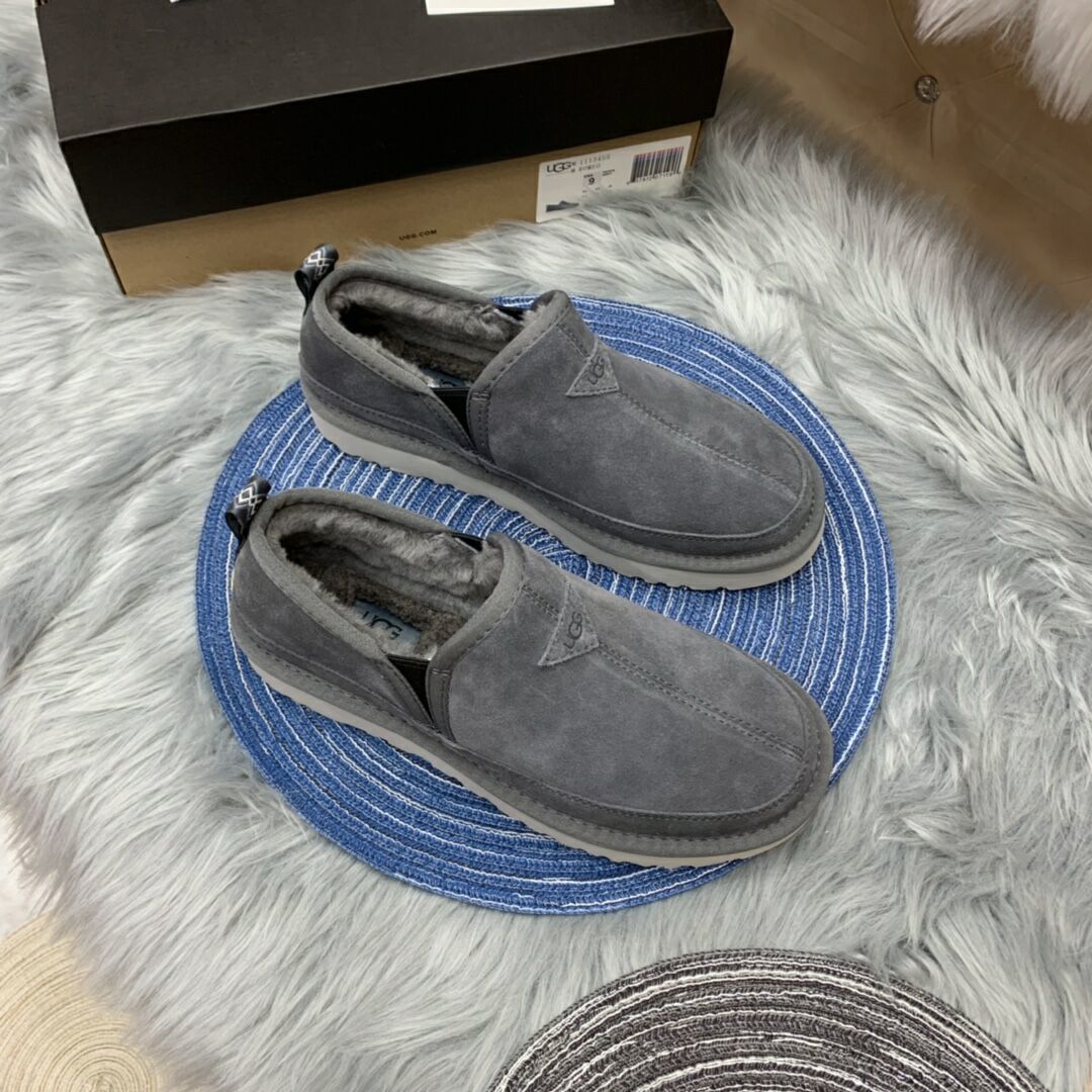 Men's Gray Low-Top Slip-On Shoes | 3455