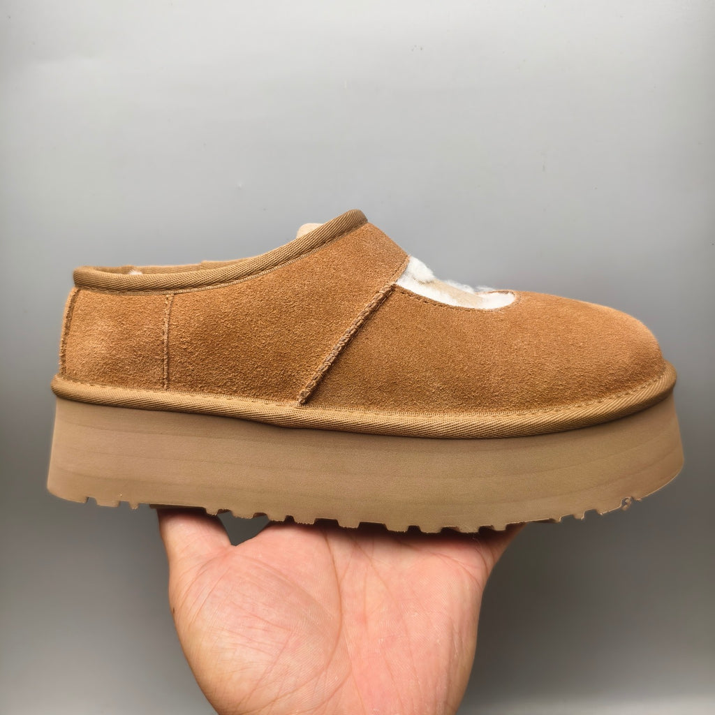 Chestnut Platform Mary Jane Fashion Shoes | Style 7612